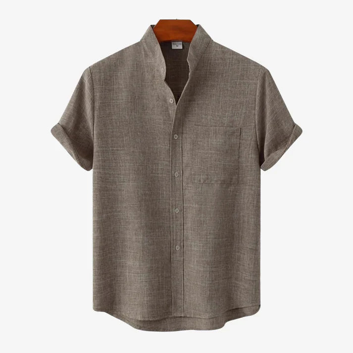 Luca – Heathered Linen Blend Shirt