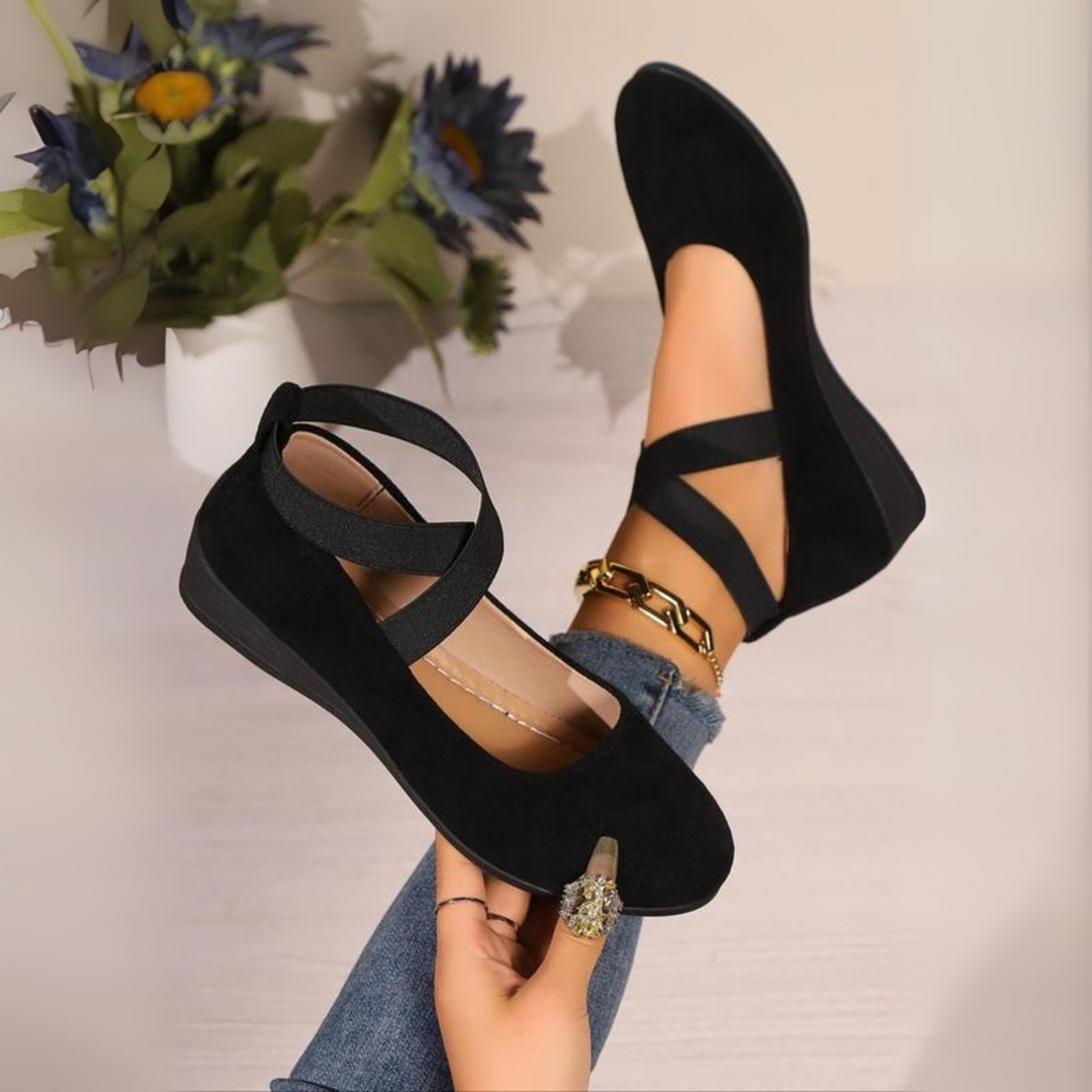 Grace – Comfy Closed Wedge Slip-On Shoes