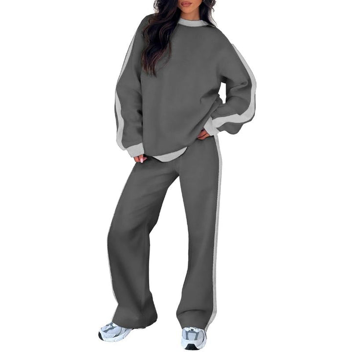SANDI™ - Comfortable 2-Piece Lounge Set Sweatshirt &amp; Straight Leg Pants