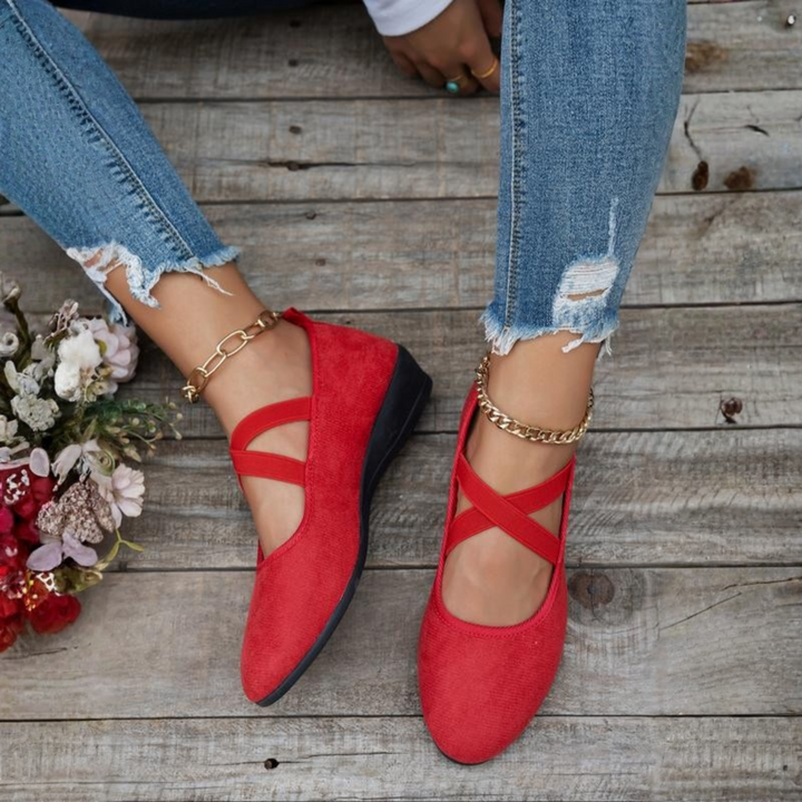 Grace – Comfy Closed Wedge Slip-On Shoes
