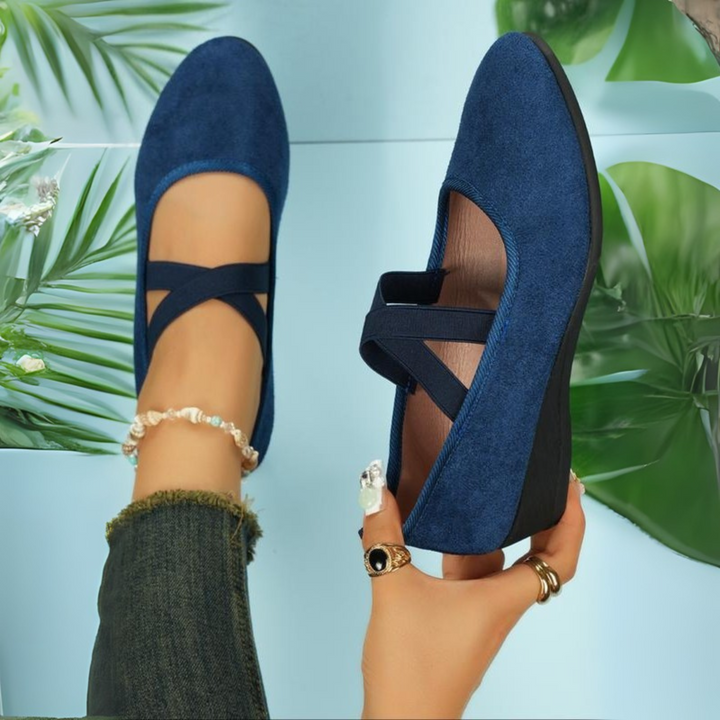 Grace – Comfy Closed Wedge Slip-On Shoes