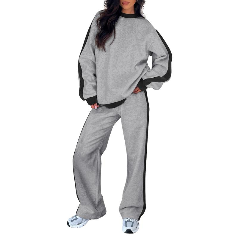 SANDI™ - Comfortable 2-Piece Lounge Set Sweatshirt &amp; Straight Leg Pants