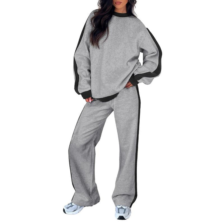 SANDI™ - Comfortable 2-Piece Lounge Set Sweatshirt &amp; Straight Leg Pants