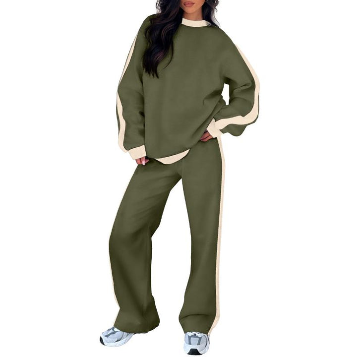 SANDI™ - Comfortable 2-Piece Lounge Set Sweatshirt &amp; Straight Leg Pants