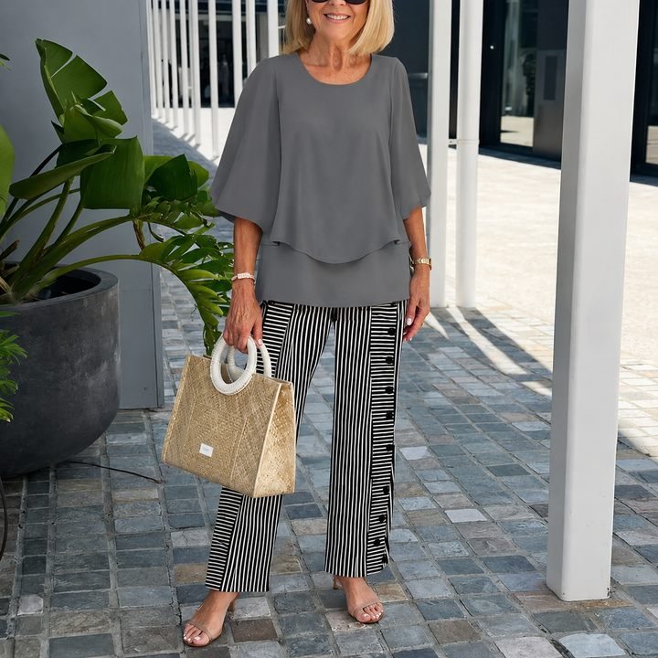 Haven - Casual Half Sleeves Two Piece Printed Suit
