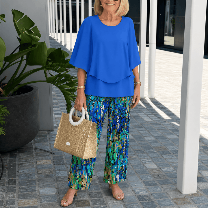 Haven - Casual Half Sleeves Two Piece Printed Suit