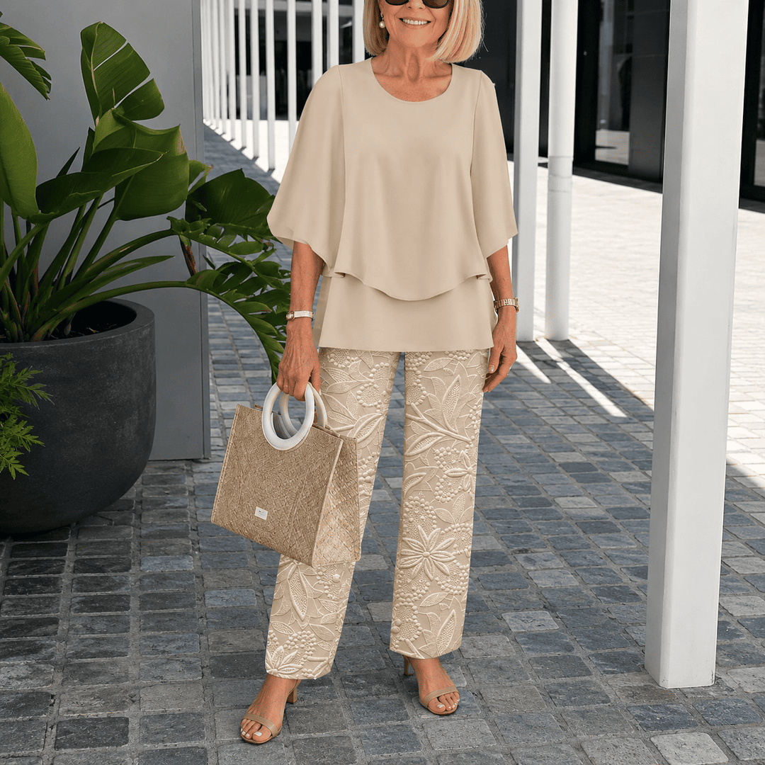 Haven - Casual Half Sleeves Two Piece Printed Suit