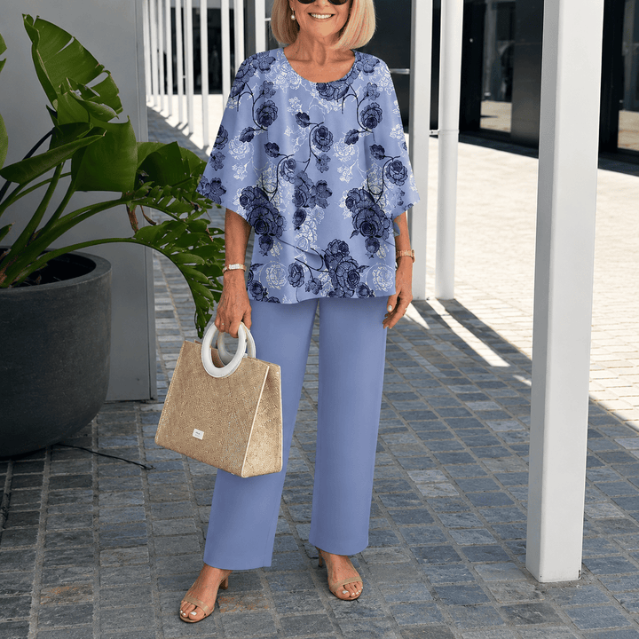 Haven - Casual Half Sleeves Two Piece Printed Suit