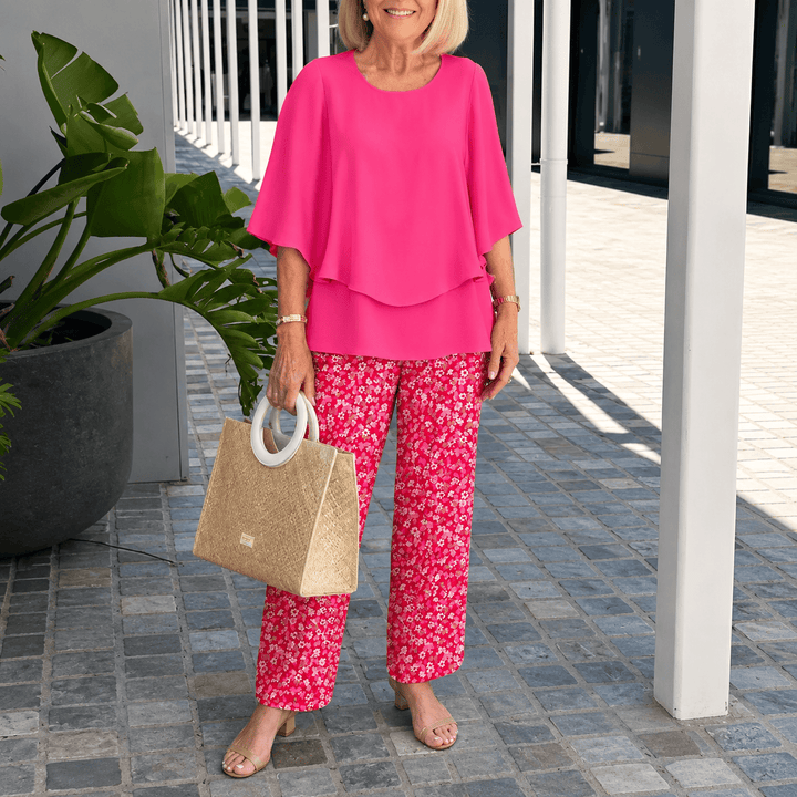 Haven - Casual Half Sleeves Two Piece Printed Suit