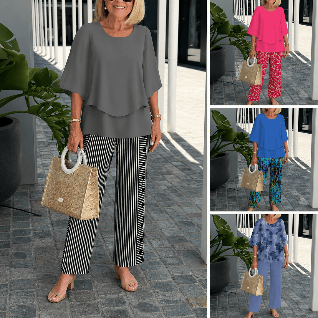 Haven - Casual Half Sleeves Two Piece Printed Suit