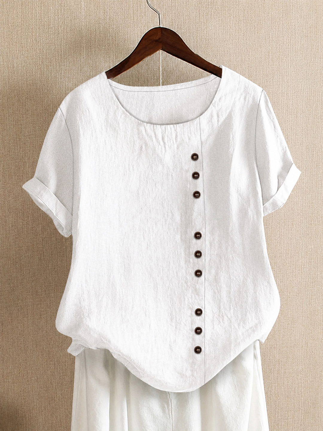 Celeste – Relaxed Button Detail Blouse
