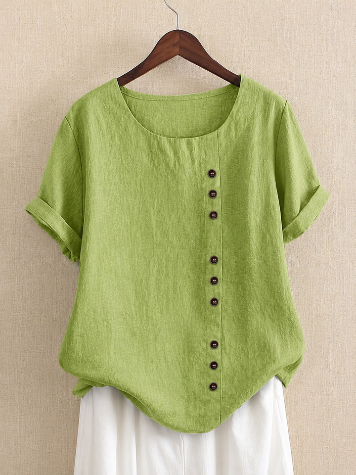 Celeste – Relaxed Button Detail Blouse