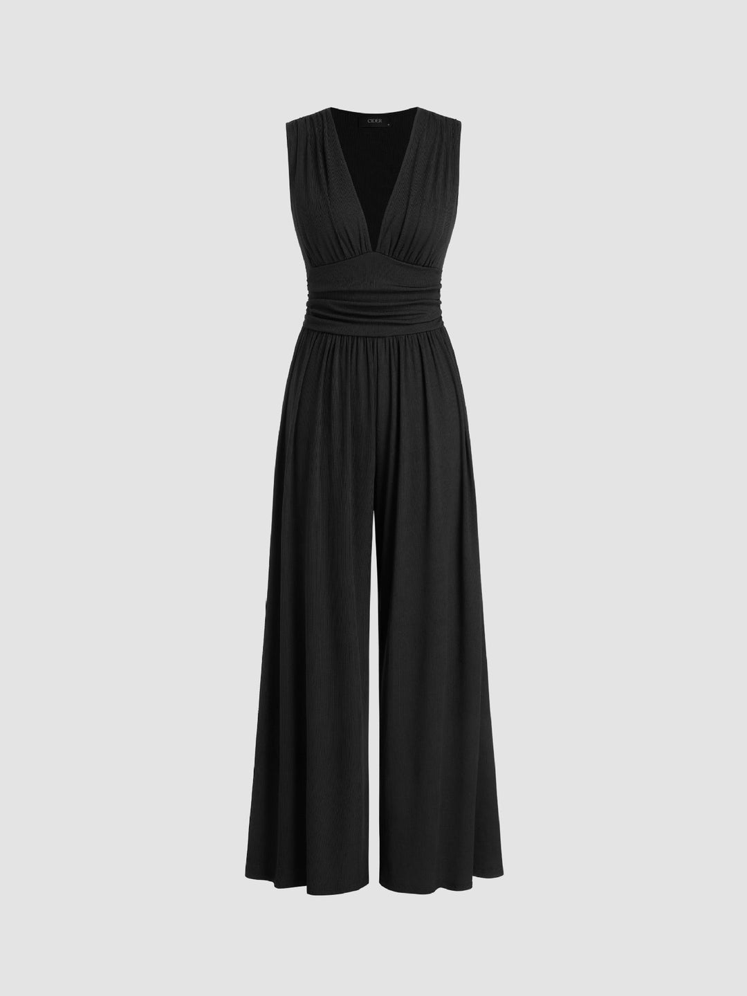 CELINE – Chic Sleeveless Wide-Leg Jumpsuit