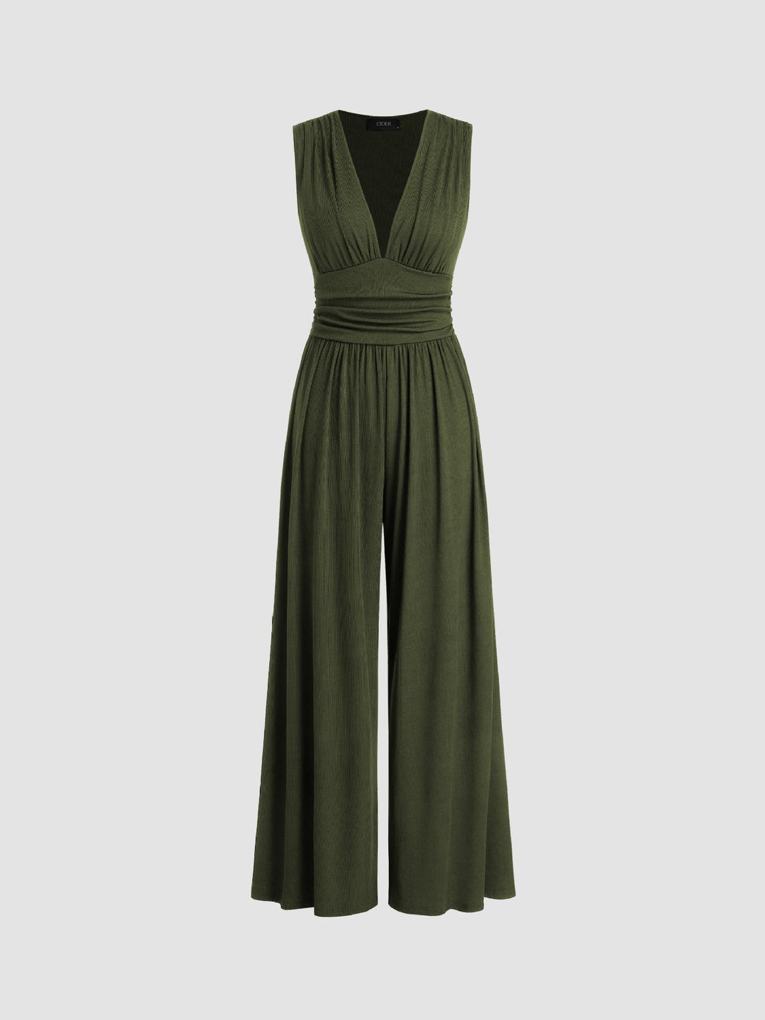 CELINE – Chic Sleeveless Wide-Leg Jumpsuit
