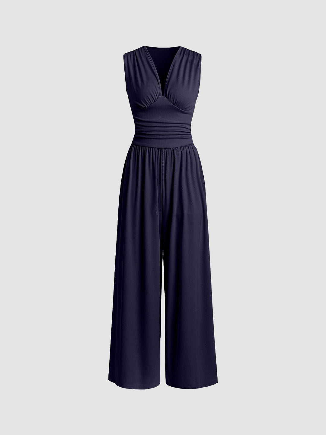CELINE – Chic Sleeveless Wide-Leg Jumpsuit