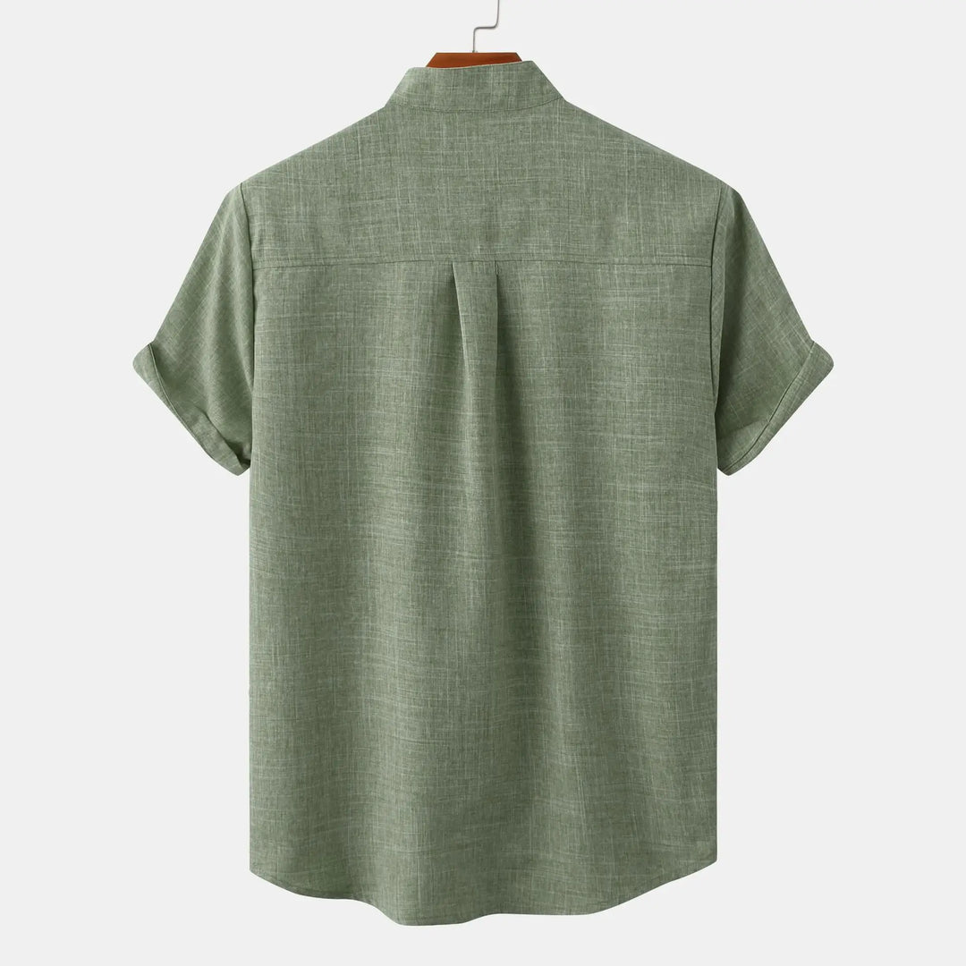 Luca – Heathered Linen Blend Shirt