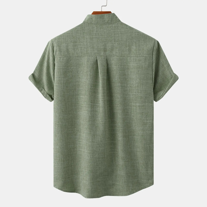 Luca – Heathered Linen Blend Shirt