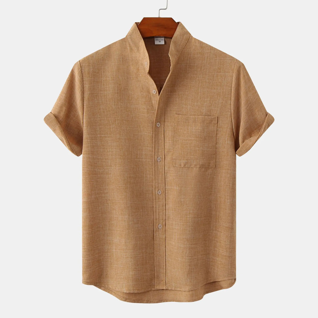 Luca – Heathered Linen Blend Shirt