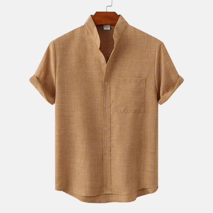 Luca – Heathered Linen Blend Shirt