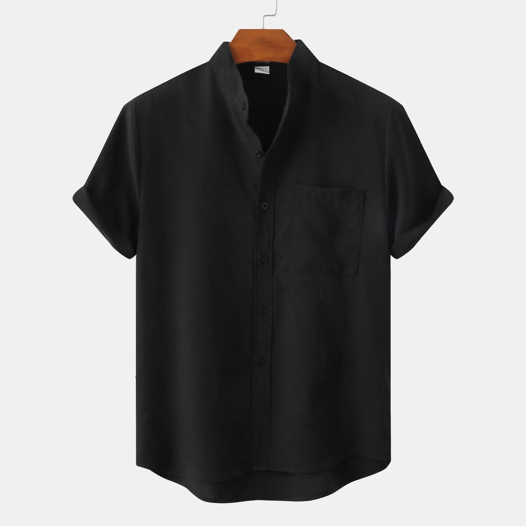Luca – Heathered Linen Blend Shirt