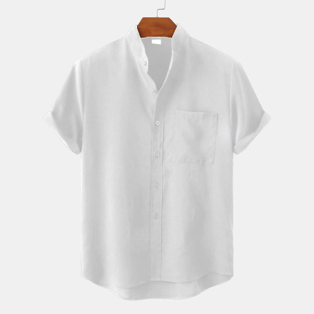 Luca – Heathered Linen Blend Shirt