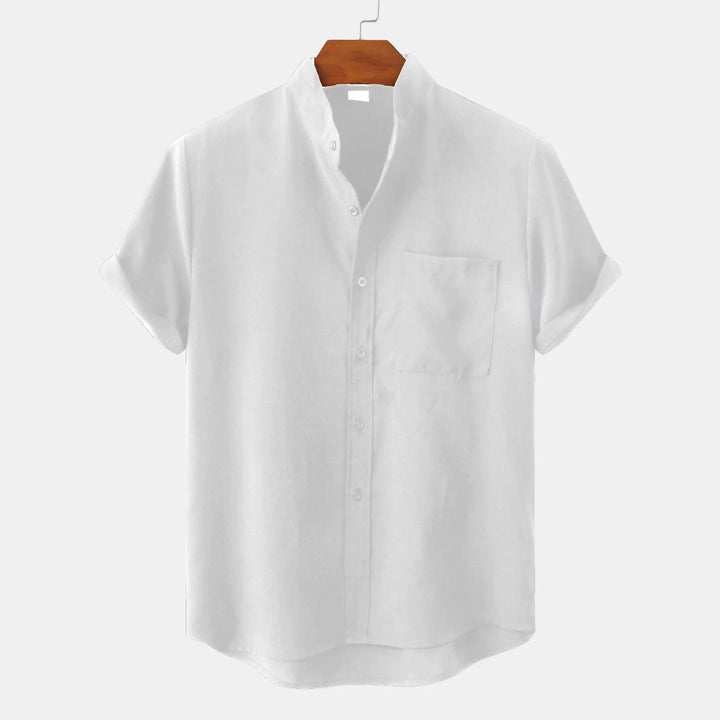 Luca – Heathered Linen Blend Shirt