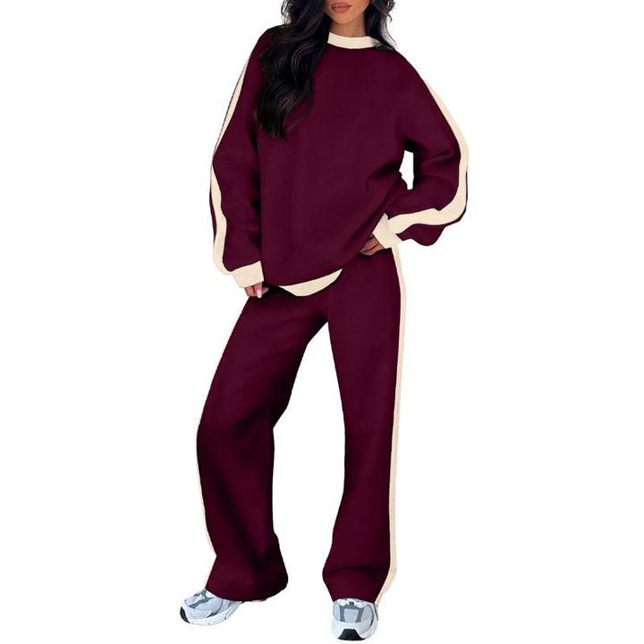 SANDI™ - Comfortable 2-Piece Lounge Set Sweatshirt &amp; Straight Leg Pants