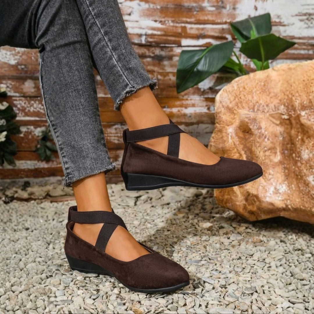 Grace – Comfy Closed Wedge Slip-On Shoes